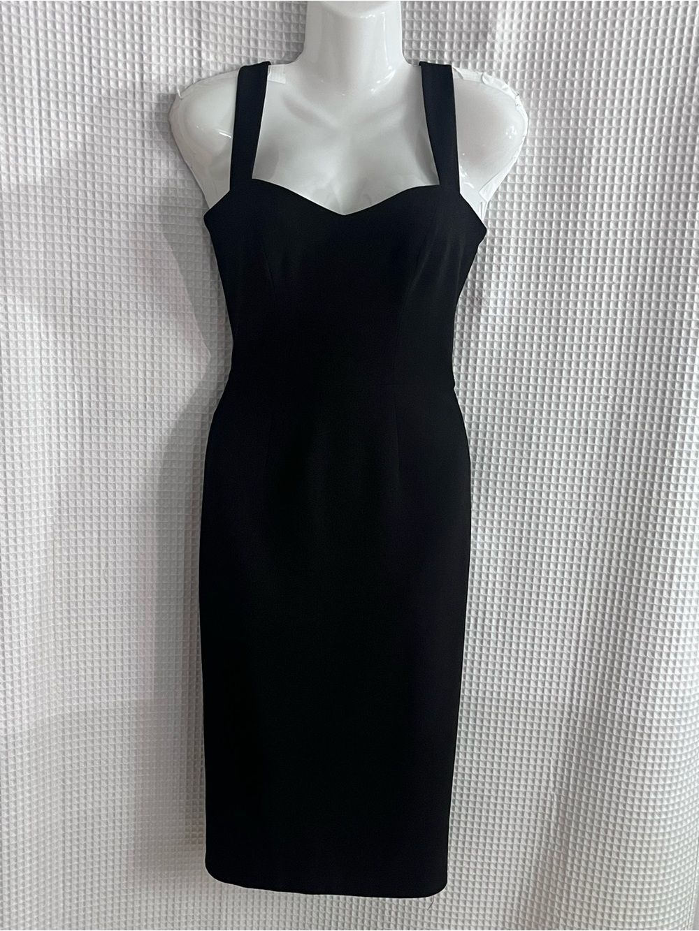 Dress the Population Black Midi Sheath Dress with Wide Straps size XS